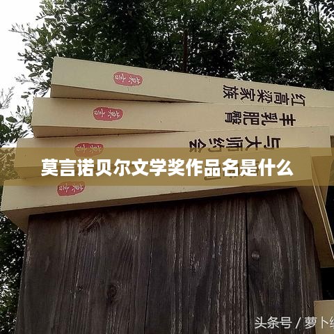 莫言的诺贝尔文学奖作品名是蛙。