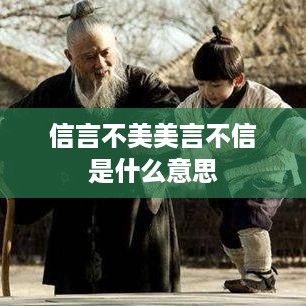 建议，信言与美言，真实与虚假的辩证