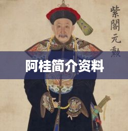 阿桂的简介资料