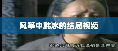 风筝中韩冰的结局视频