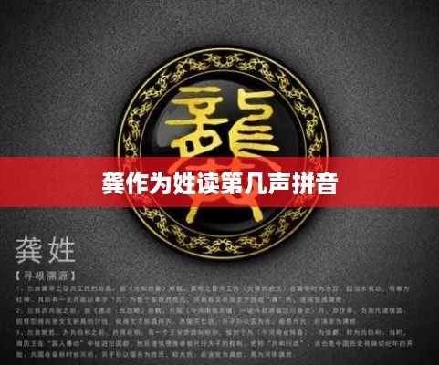 龚作为姓读第四声拼音。