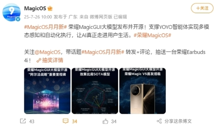 荣耀发布MagicGUI大模型，Magic V5引领跨设备智能自动化新纪元