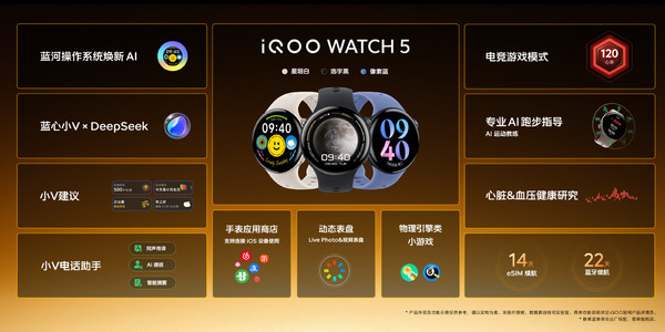 iQOO WATCH 5发布，DeepSeek KPL联名版仅售799元  第2张