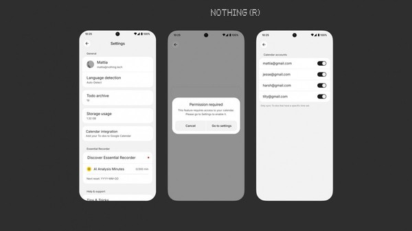 Nothing Essential Space更新，新增日历同步与编辑功能