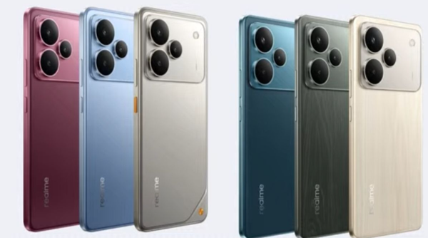 真我P4 5G系列手机发布，搭载骁龙7 Gen 4与先进4D曲面屏