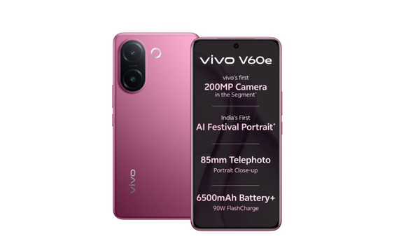 vivo V60e手机，2亿像素主摄与6500mAh大电池的震撼组合